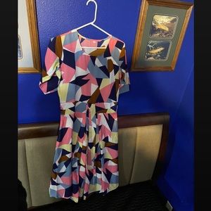 Multicolor breathable summer dress from India.